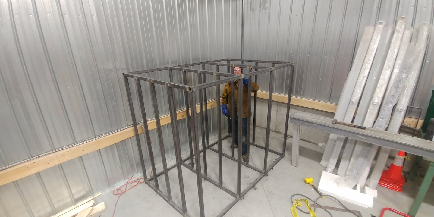 Fabrication d'un rack à matériaux 3